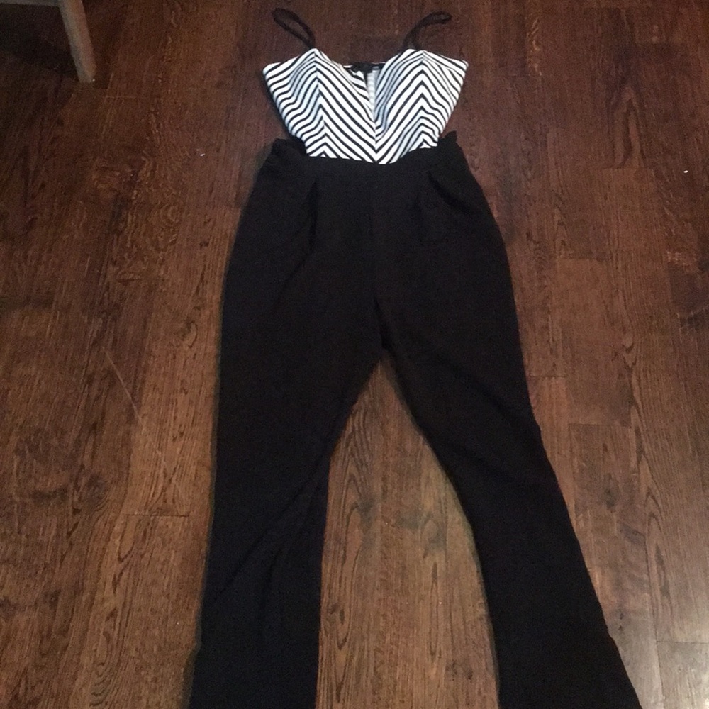 Chevron print jumpsuit